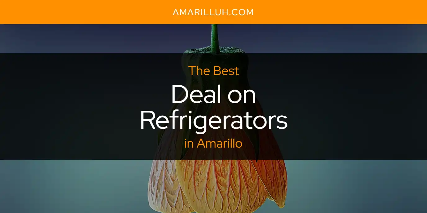The Absolute Best Deal on Refrigerators in Amarillo  [Updated 2025]